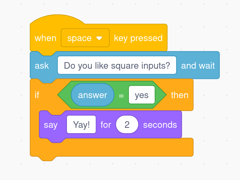 Scratch block program